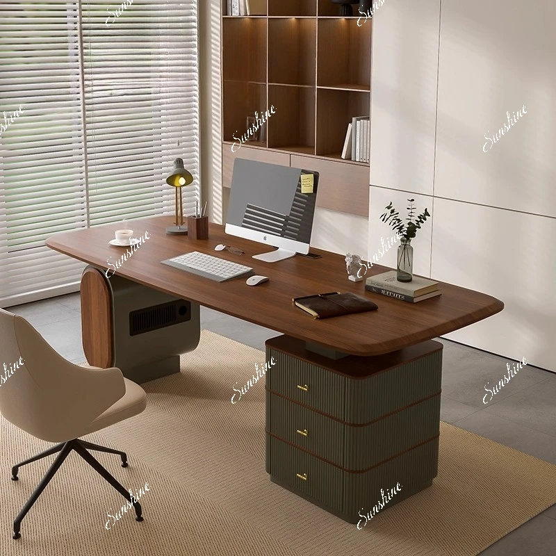 Mid-Century Computer Desk Desk Home Utility Minimalist Boss Desk
