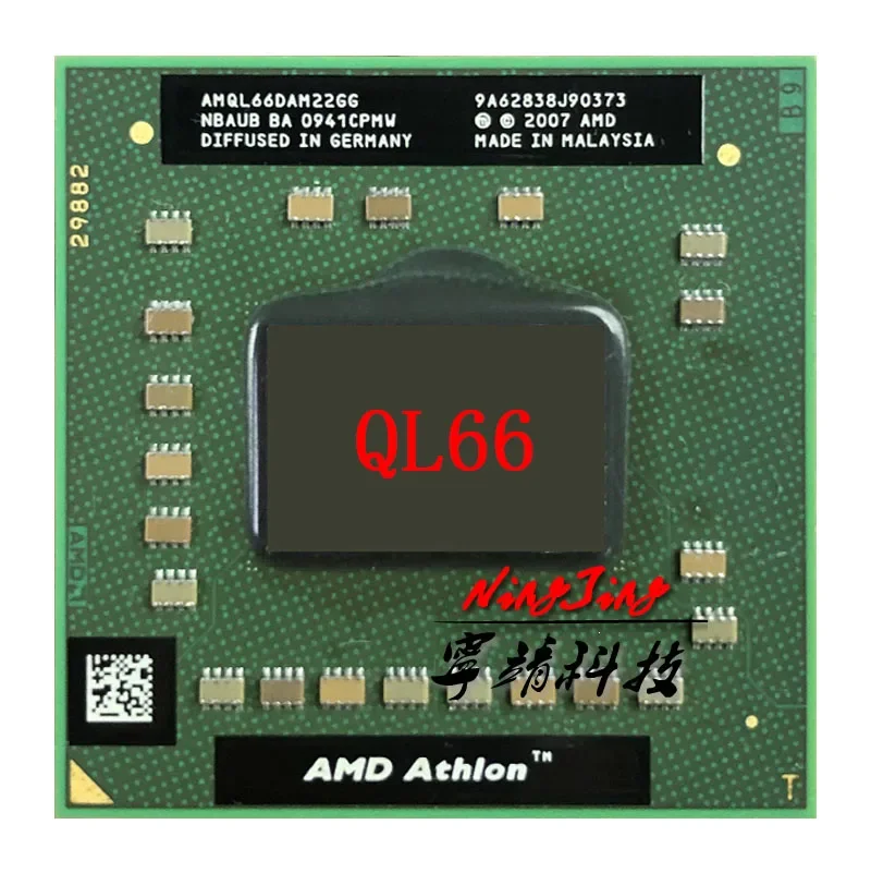 AMD Athlon 64 X2 QL-66 QL 66 QL66 2.2 جيجا هرتز مستعمل ثنائي النواة ثنائي الخيط وحدة المعالجة المركزية AMQL66DAM22GG المقبس S1