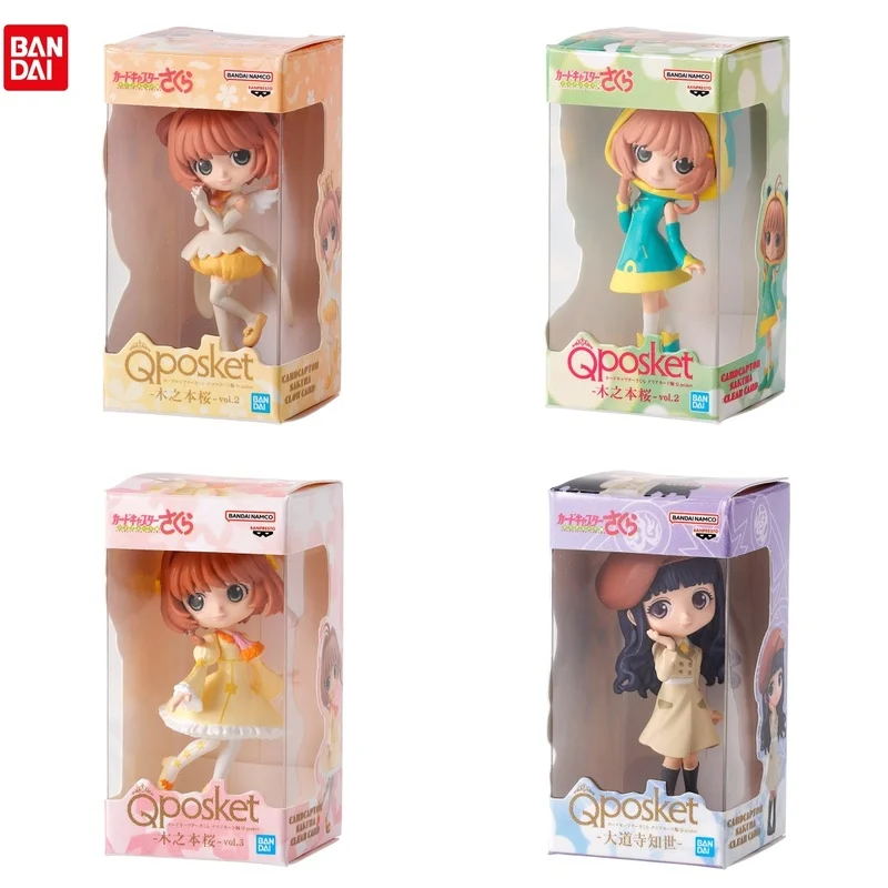 Echte Bandai Cardcaptor Sakura Q Posket Mini-actiefiguur Sakura Series 2-collectie Decoratie Ornament Model Speelgoedgeschenken