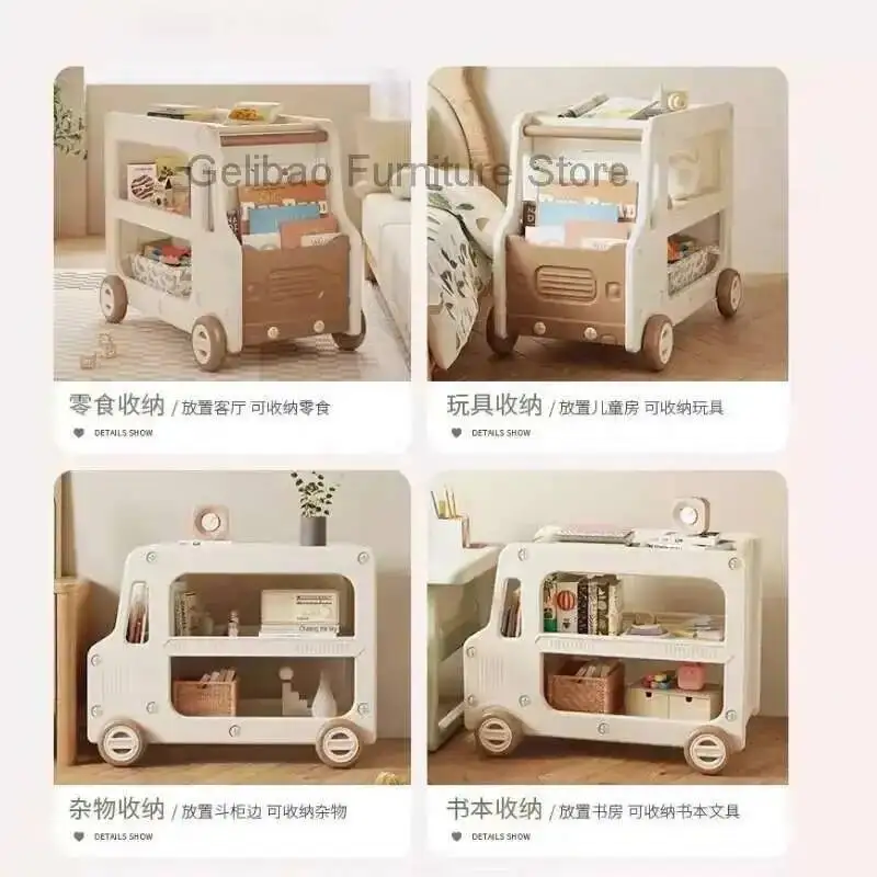 Library Book Bookcase Shelves Children Montessori Bookshelf Kids Accessorie Kinder Regal Cabinets Kids Accessories Shelf Nursery