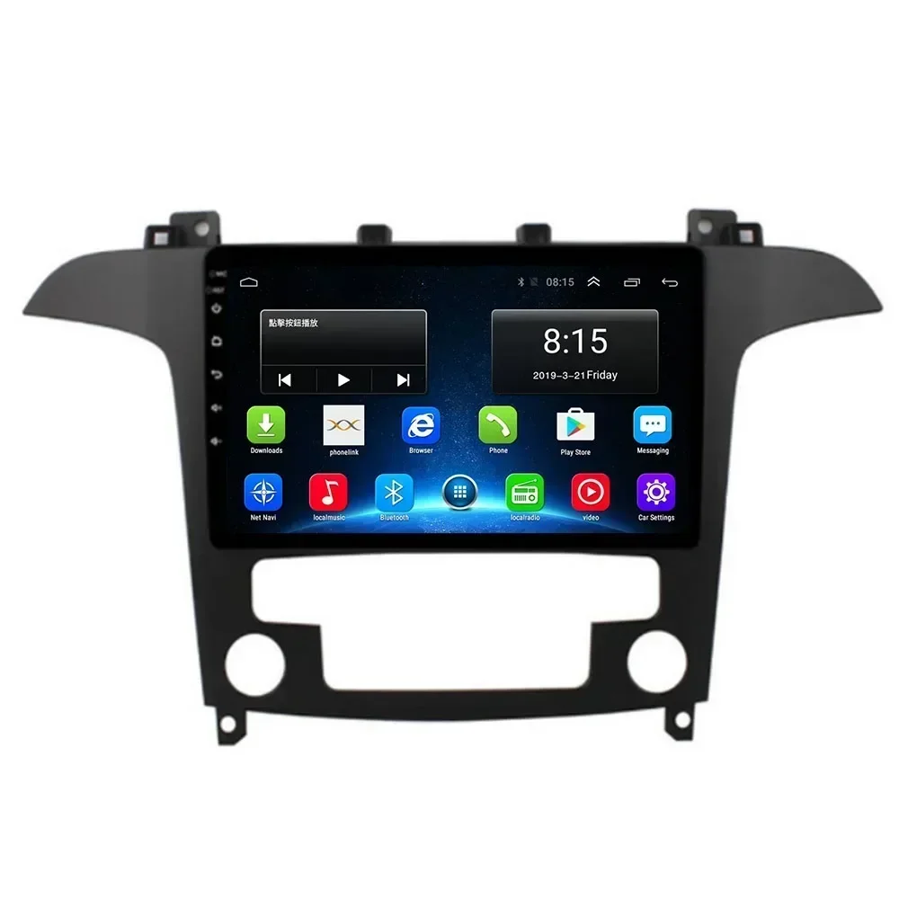 Rádio do carro de android 13.0 para ford s-max ford s max 2007 2008 reprodutor multimídia dsp carplay gps navegação estéreo câmera automática