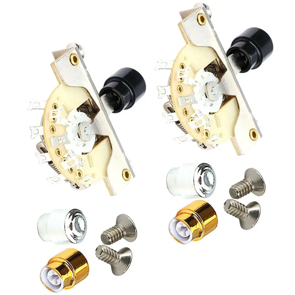 

5-Way Guitar Switch Caps Metal Plastic Toggle Supplies Replacement Parts Electric Guitar Accessories Durability Sound
