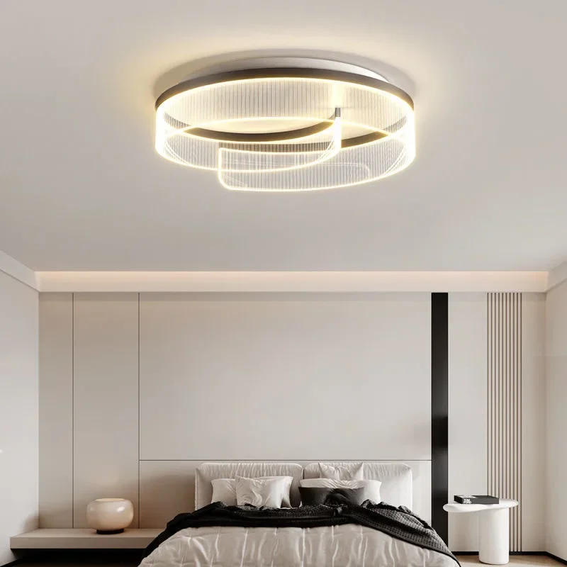 

SANDYHA 2024 New Living Room Ceiling Light Simple Modern Master Bedroom Lighting Circular Study Eye Protection Lamp for Kids