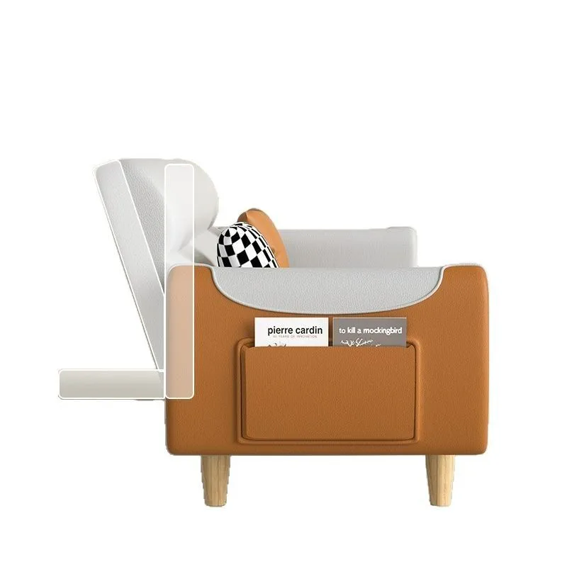 Sofa bed cat scratching leather technology cloth new foldable dual-purpose modern small apartment sleeping