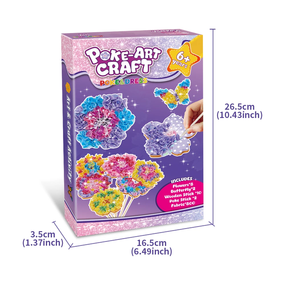 Poke Flower Art Creative Toys for Children and Girls DIY Handmade Puzzle Gift Toys