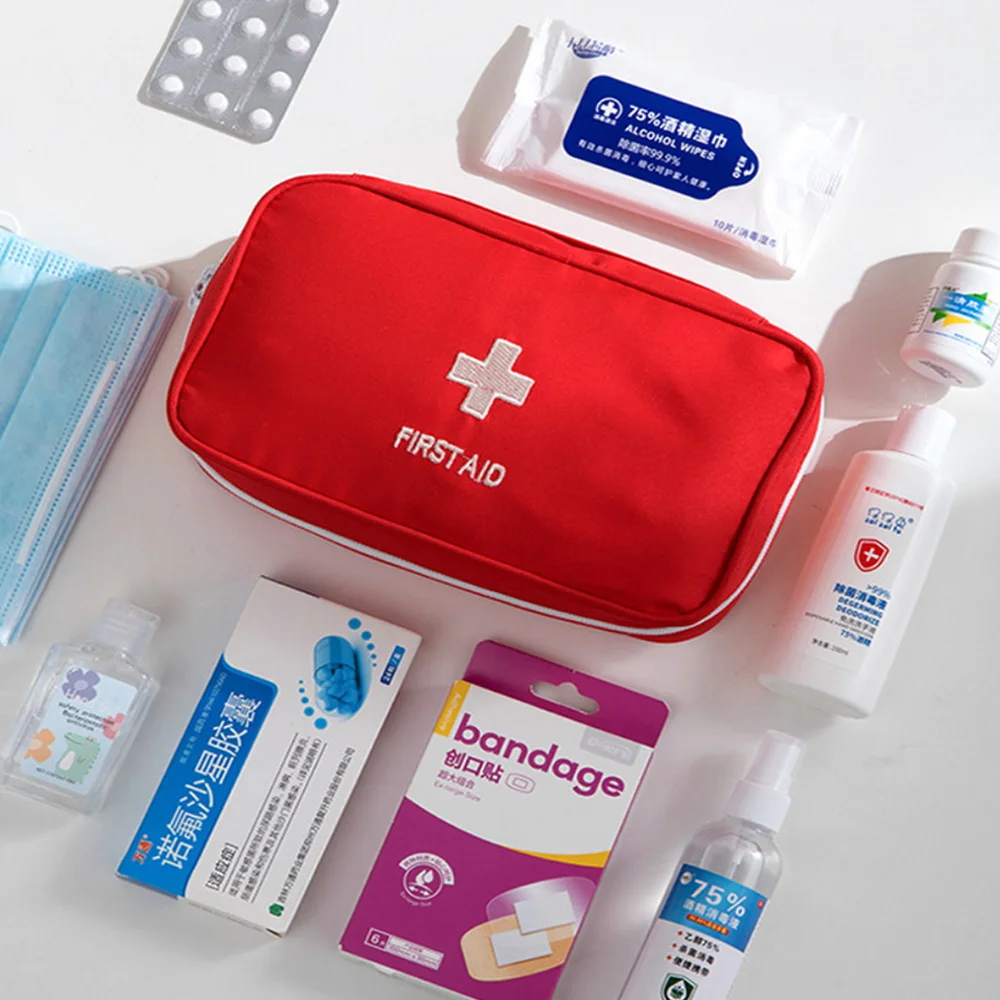 Bolsa médica de emergencia, caja de almacenamiento de primeros auxilios para el hogar, viaje en coche, equipo portátil de Camping, Kit de supervivencia de medicina