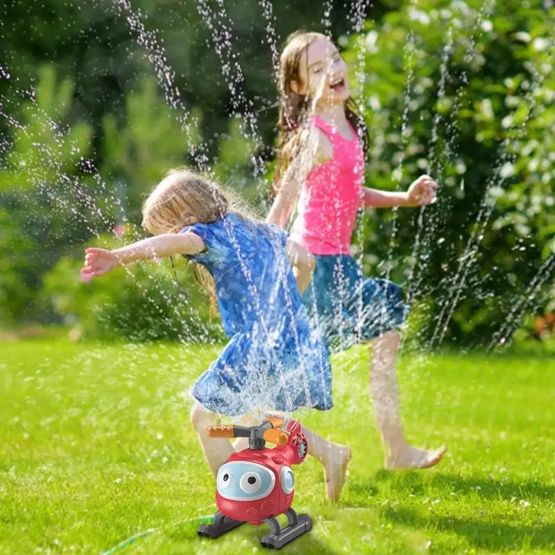 Aspersores de agua 2 en 1 para niños, juego de agua portátil para patio, béisbol, juguetes para niños, salpicaduras de manguera de jardín