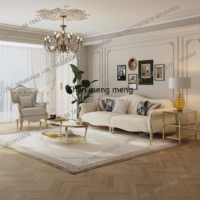 

White Vintage Living Room Sofas Leather Modern Luxury Boneless Living Room Sofas Floor Sectional Divano Soggiorno Furniture Home