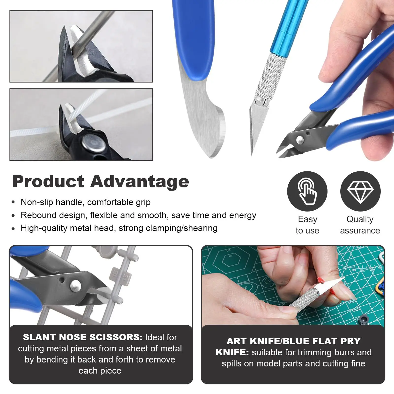 Multi Single Edge Pliers Set for Model Cutting Tool Military Assembly Tool Plastic Model Making Tool Hobby DIY Craft