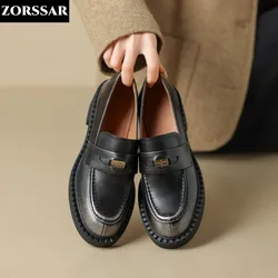 Height Increasing Women Loafers Luxury Designer Female Slip-on Comfortable Black Moccasins Women Casual Shoes Chaussures Femme