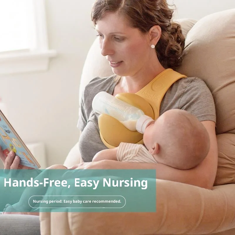 حامل تغذية زجاجات السيليكون بدون استخدام اليدين، تحرير يدك، حامل زجاجة الرضاعة من السيليكون، رف تخزين، منظمة منزلية