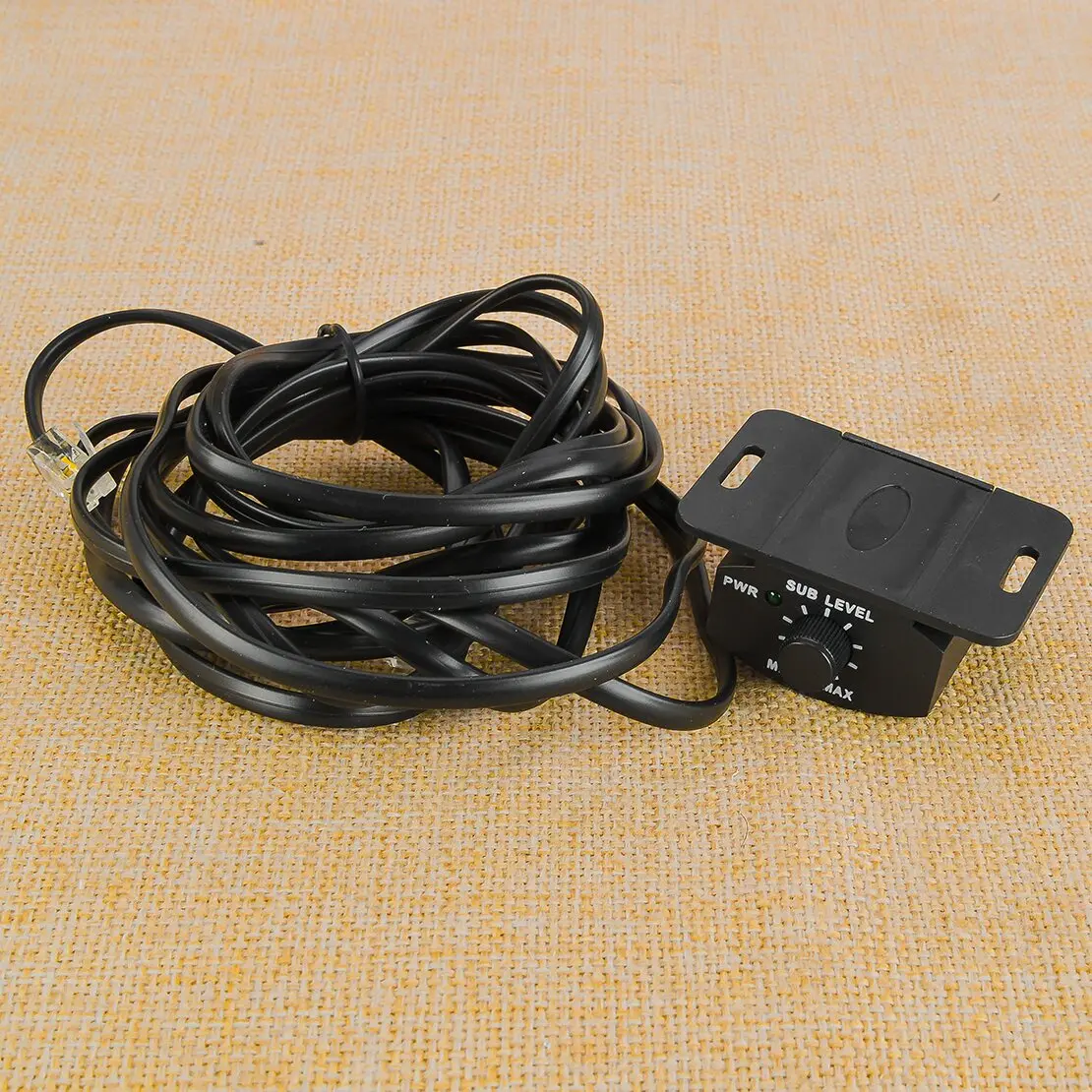 Car Audio Subwoofer Speakers Amplifier Tuner Bass Volume Remote Controller Control Knob Switch Adjuster with 3.5m Cable 12V