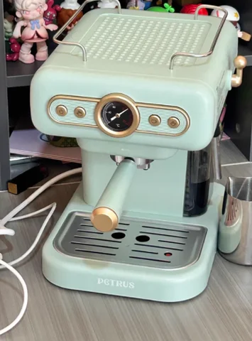 220V retro Italian coffee machine, household small fully semi-automatic concentrated American integrated milk foam machine AG