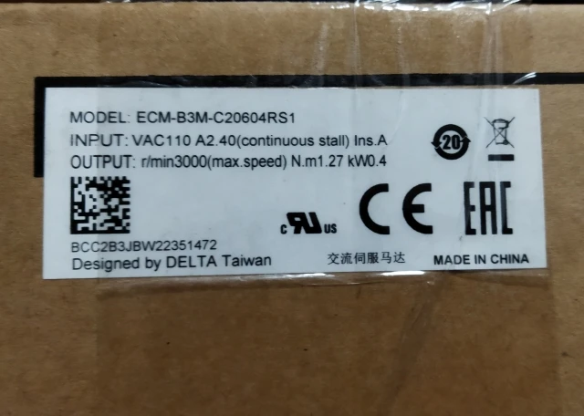 ECMA-B3M-C20604RS1 New Original Genuine Delta Servo Motor In Stock