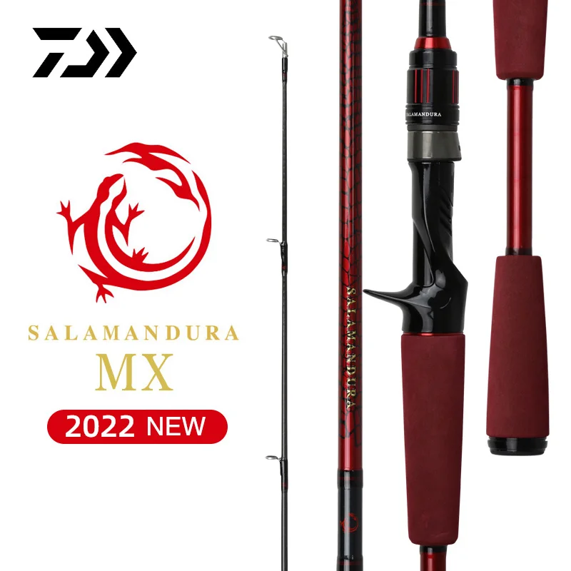 DAIWA 2022 SALAMANDURA MX 2 Sections Spinning/Casting Fishing Rods Carbon Fiber Supercast Carp Rods Fuji Ring X45 BRAIDING X