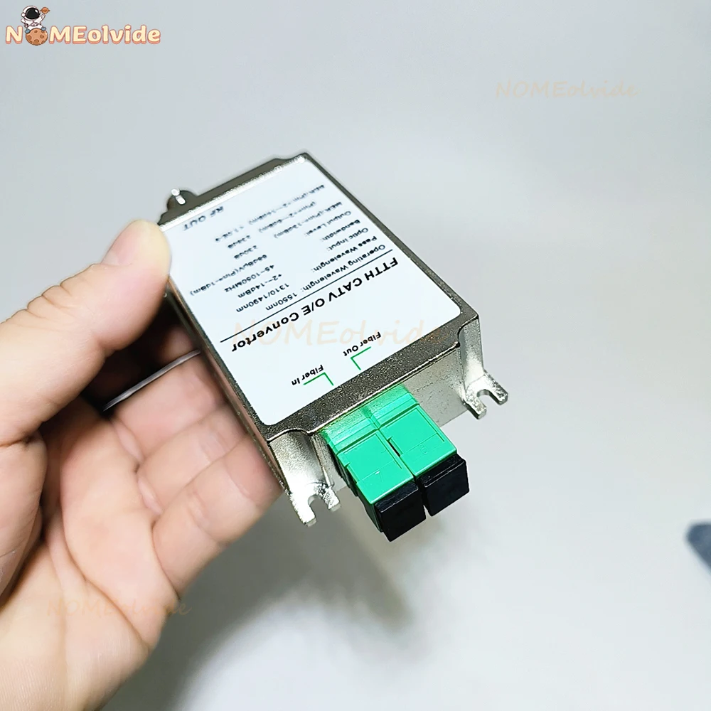 Mini CATV FTTH Receiver Fiber Optical WDM Node RF Converter Triplexer Minimode Indoor AGC 1310nm/1490nm/1550nm Without power