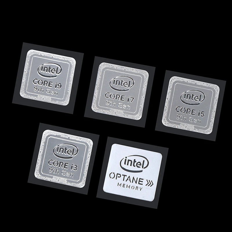 10e Generatie Intel I9 I7 I5 I3 Cpu Metalen Sticker Laptop Logo Sticker Home School Kantoor