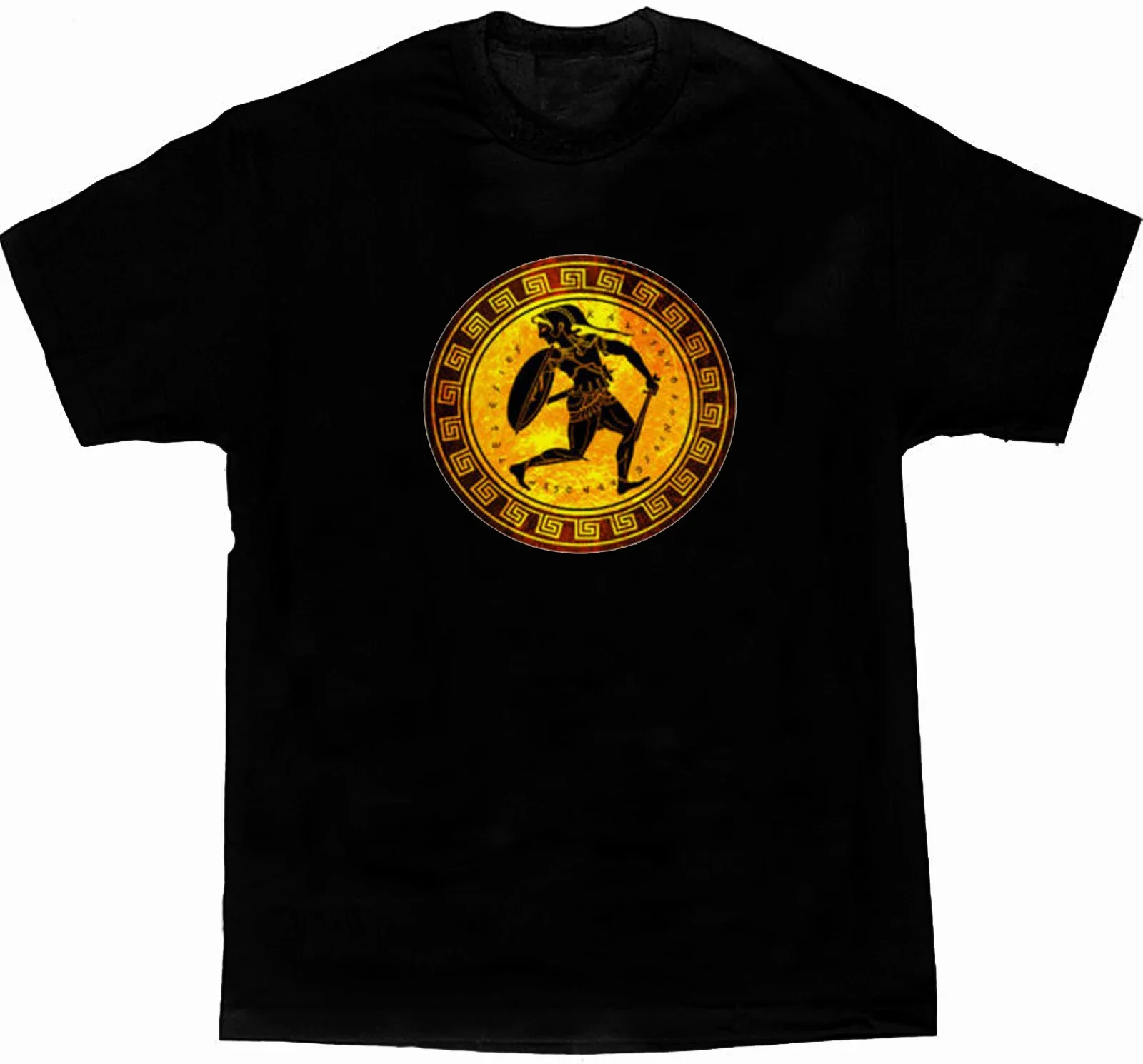 Greco Roman Gladiator Spartacus Greek Spartan Warrior T Shirt. Short Sleeve 100% Cotton Casual T-shirts Loose Top Size S-3XL