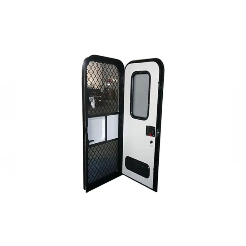 2021 Hot Sales Professional Easy To Install Aluminum Alloy Single Point Lock Custom Camper RV Trailer Door For Caravan