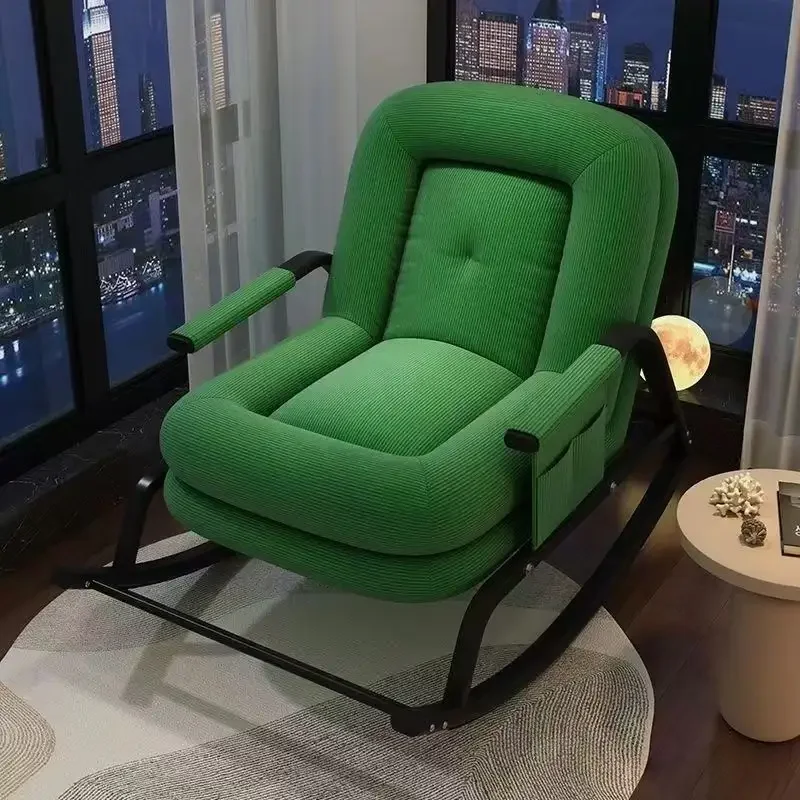 كرسي هزاز متعدد الوظائف، شرفة منزلية، أريكة ترفيهية، كرسي للكبار قابل للتعديل