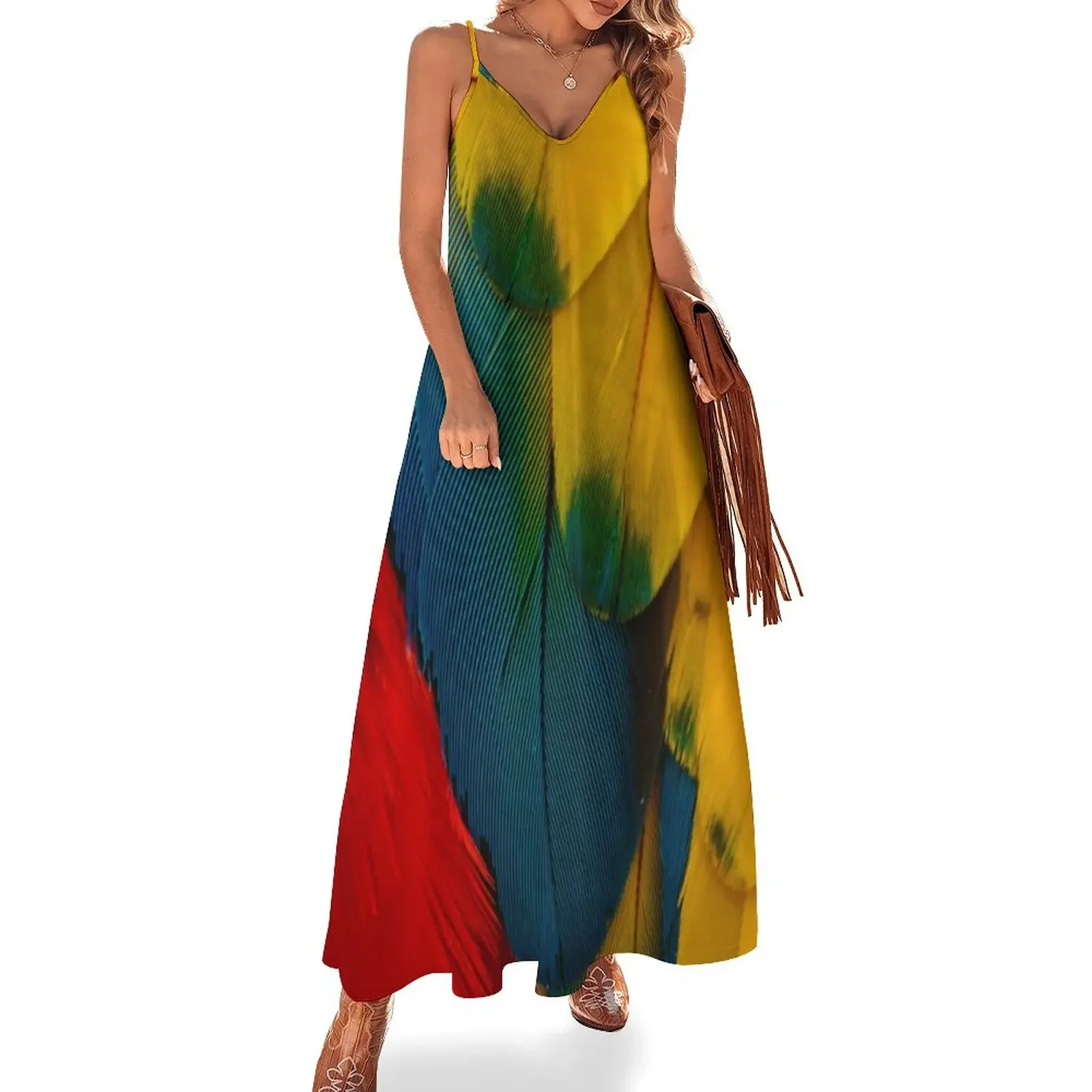 

Macaw Feather Magic Sleeveless Dress Woman dresses women's summer clothing 2025 dress for woman Female dress