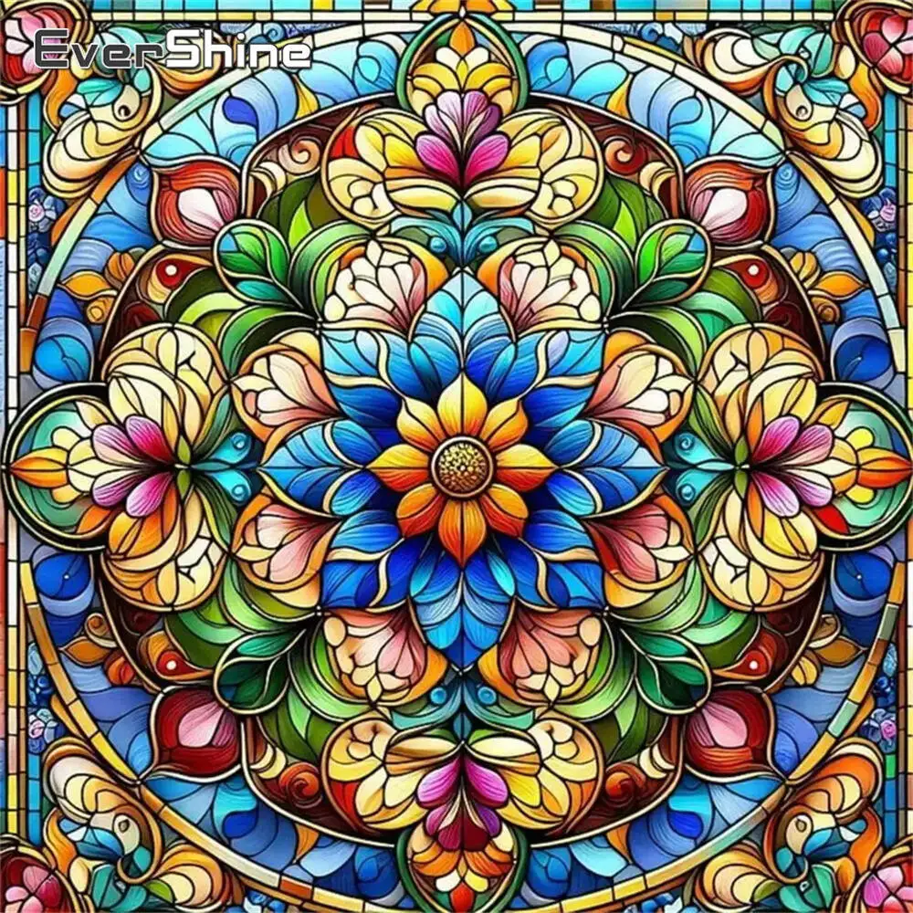 Evershine Diamant-Gemälde, Hund, Tier, Cartoon, komplett, quadratisch, rund, Diamant-Mosaik, Badezimmer, DIY-Bastelset, Heimdekoration