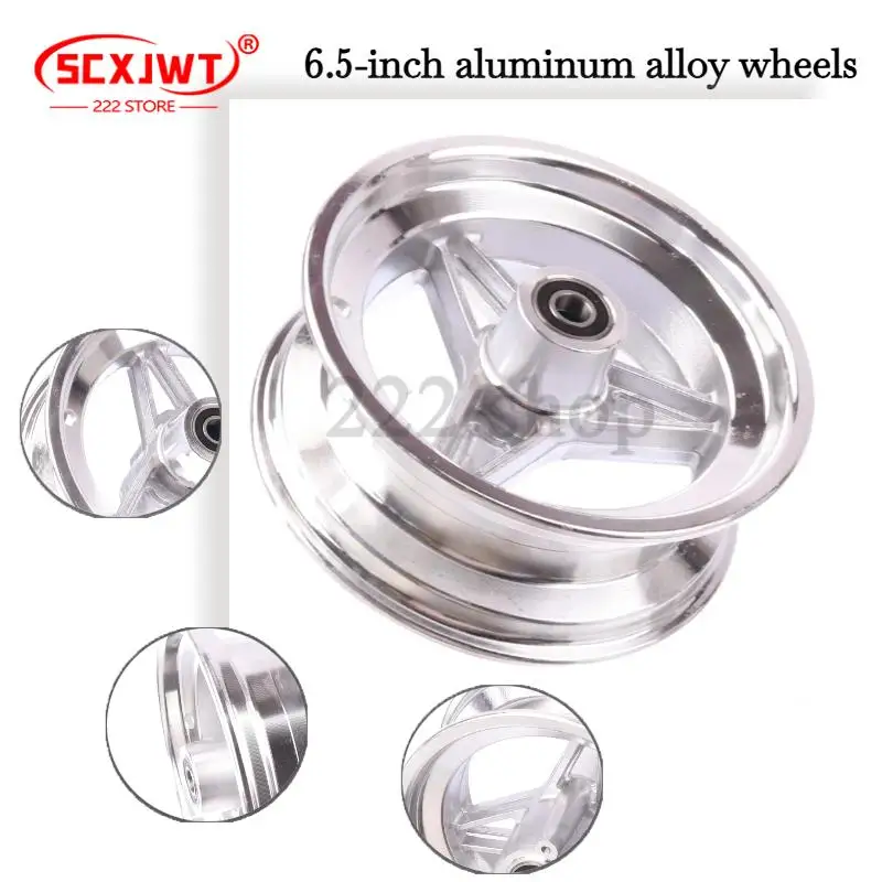 

6,5-дюймовая ступица колеса из алюминиевого сплава M12, обод дискового тормоза для маленького электрического скутера Citycoco, квадроцикла, картинга, китайского велосипеда