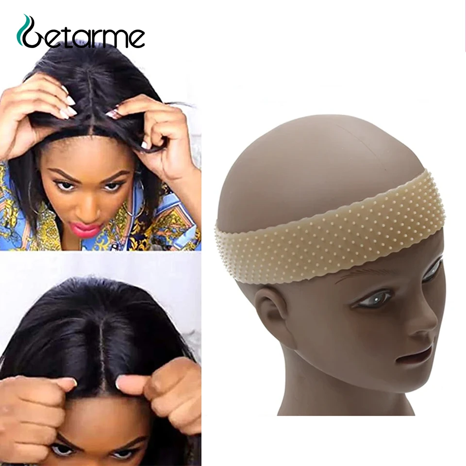 

Getarme Hair bands, Elastic Soft Silicon Wig Band Silicone Wig Grip Band for edges band for wigs women's Headband to hold wig