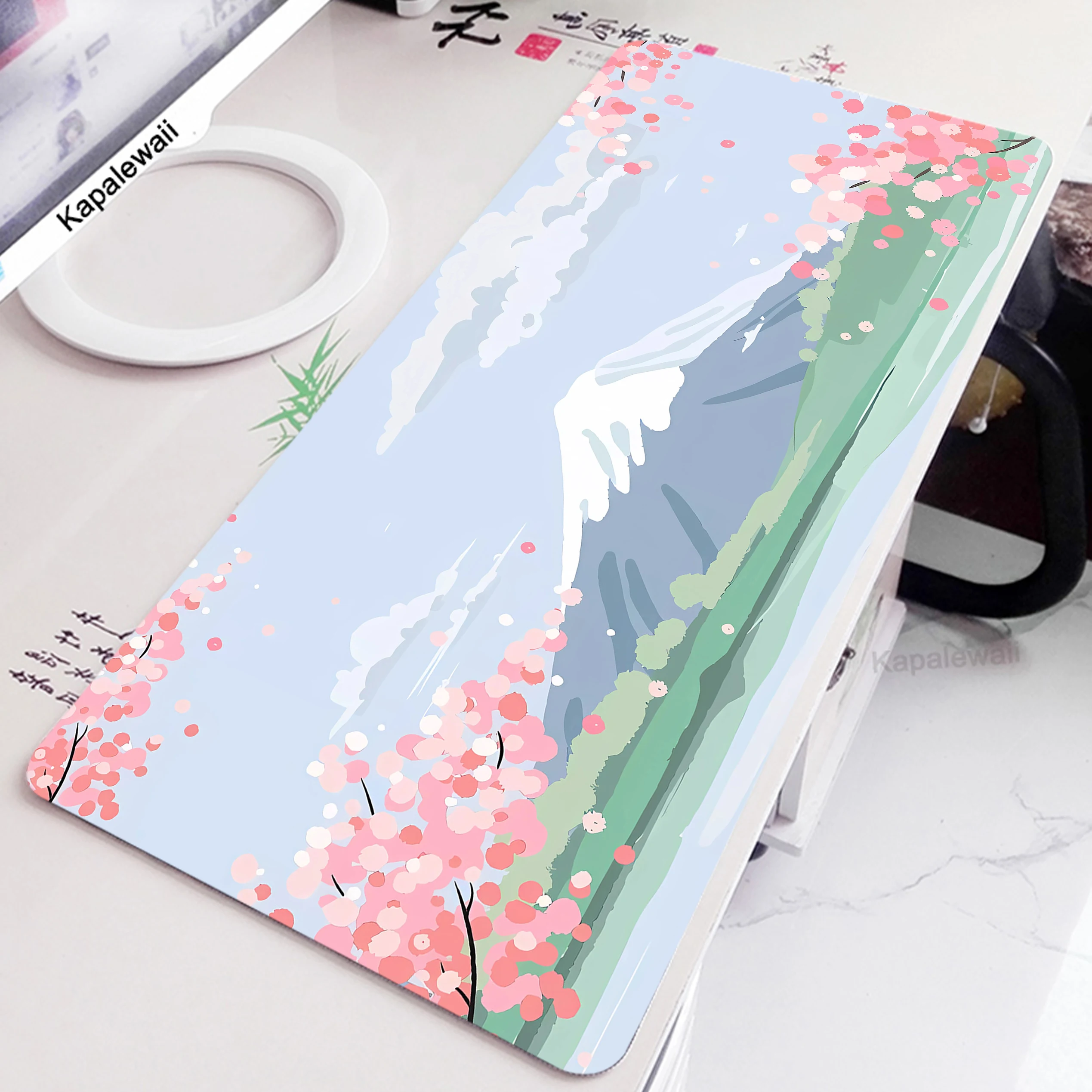 

Large Sakura Mousepad Gamer Mouse Pad Large Lock Edge Mousepads XXXL Mouse Mat Gaming Keyboard Pads Tapis De Souris 900x400mm