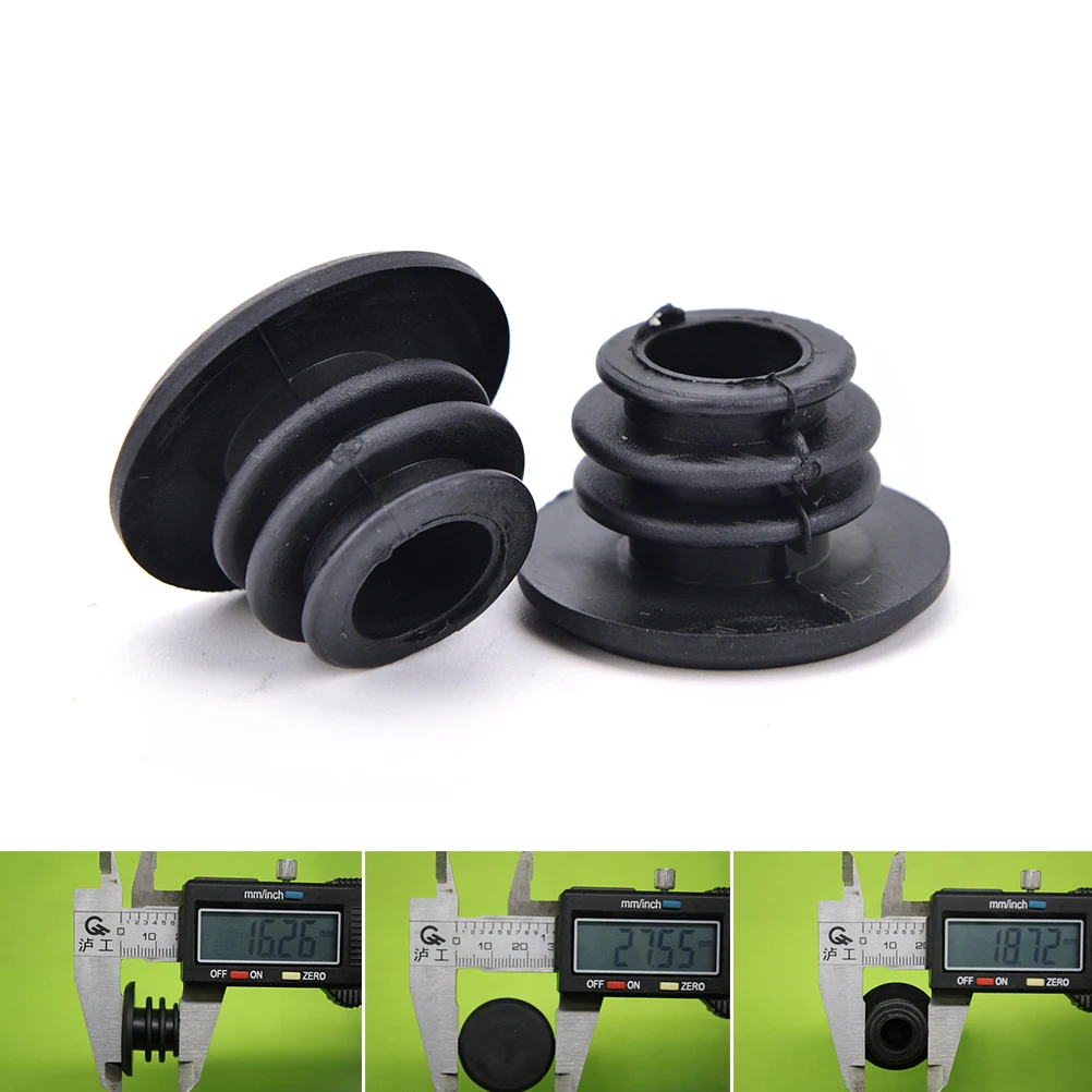 1 Pair Cycle Road Bike Handlebar End Lock-On Plugs Bar Grips Caps Covers Rubber Bicycle Anti-slip