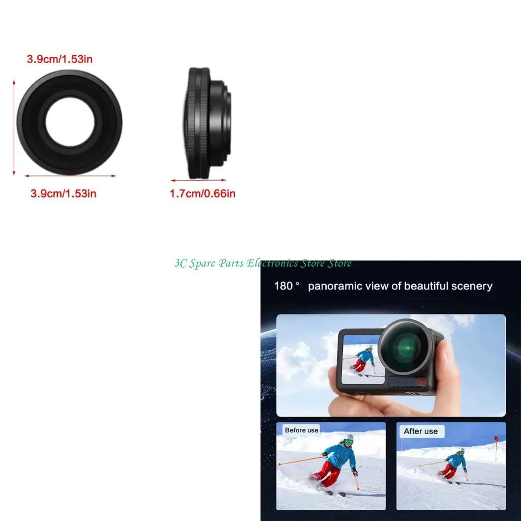 

SZ Широкий объектив камеры 180° с устойчивым к царапинам покрытием и водонепроницаемым для экшн-камер Action 5