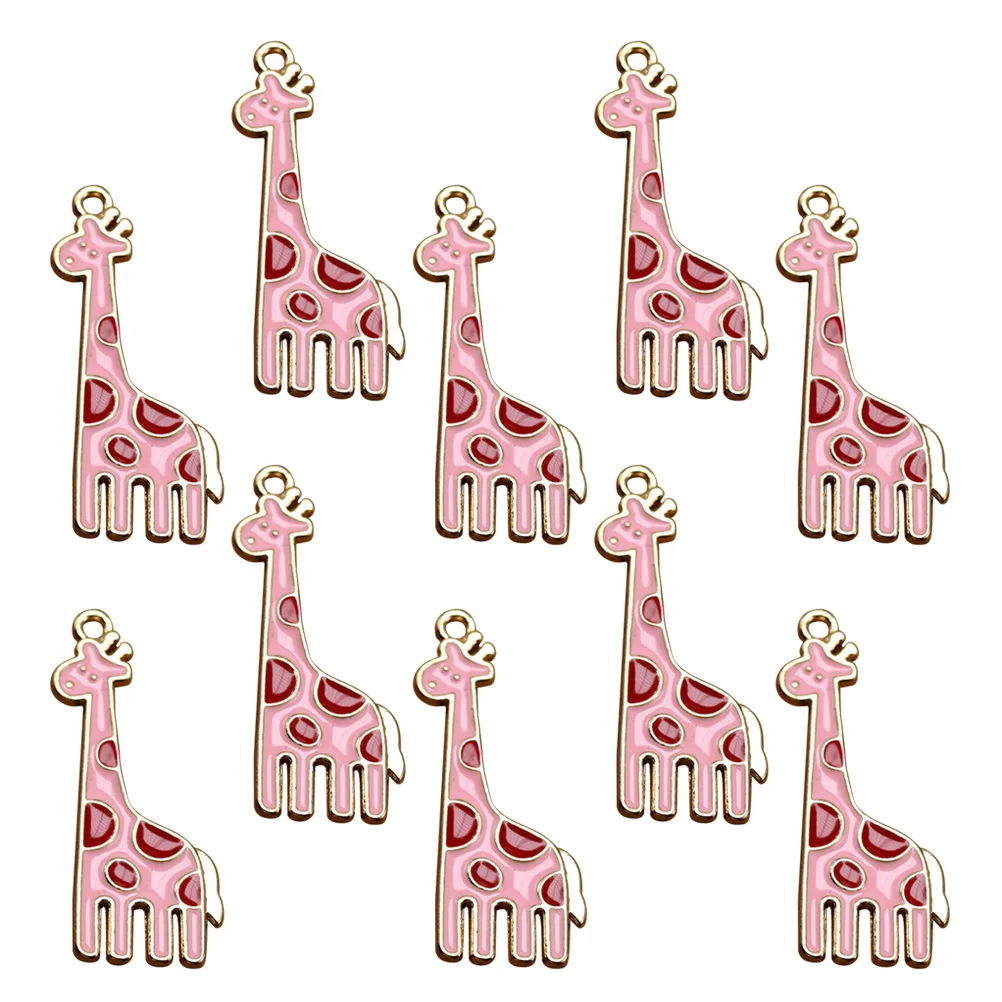 

10 Pcs Giraffe Earrings Alloy Pendant Charm Fashion Jewelry Making DIY Charms Accessories Necklace Bracelet Project Keychain