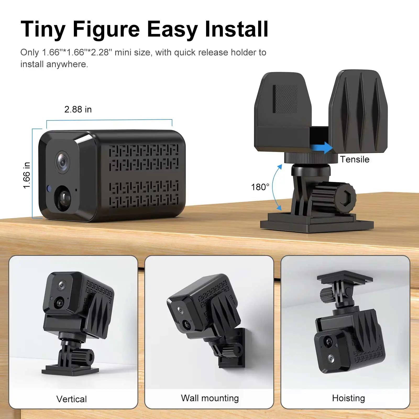 2K 4G SIM Card Wifi Mini IP Camera With Battery Video Record IR Night Vision Surveillance Security CCTV Micro Camcorder IP Cam