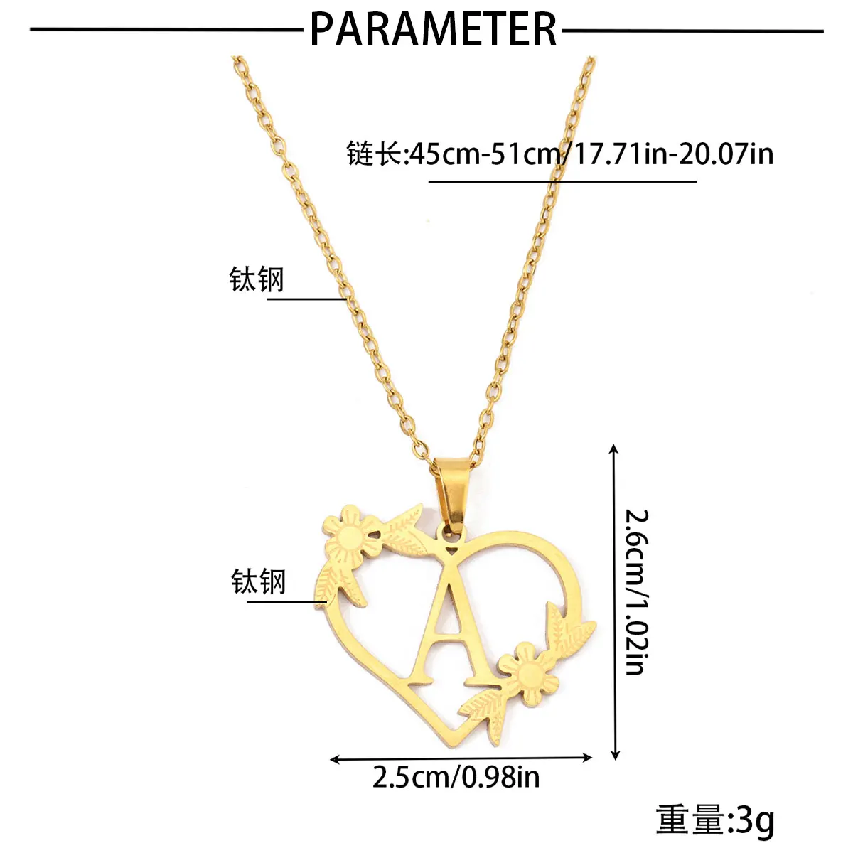 男性と女性のためのステンレス鋼のネックレス,中空のハートの文字,ファッションジュエリー,2ピース/ロット