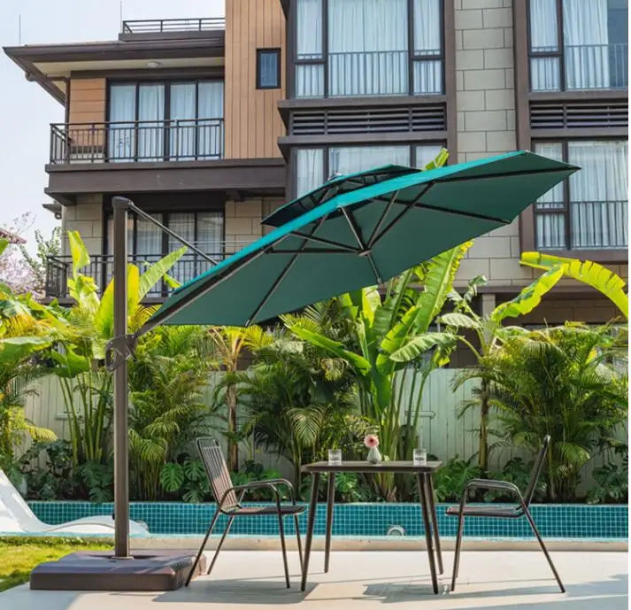 Outdoor sunshade villa Roman umbrella Outdoor umbrella garden Sun umbrella courtyard umbrella outdoor patio sunshade shed