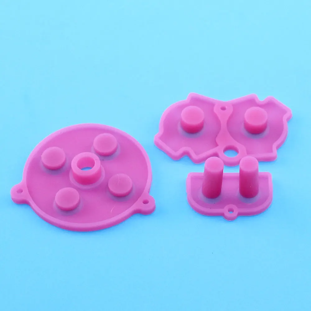 1 pz sostituzione pulsanti in gomma a colori GBA per Game Boy GBA Premium Keyboard A-B D tastiera parti del pulsante in gomma conduttiva