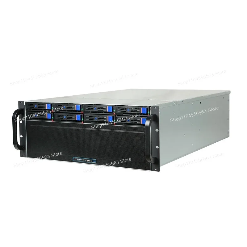 4U Chassis 650MM Deep Learning AI Computer Rendering 4-way GPU Dual Xeon Redundant Power Supply 8 11PCI Plug