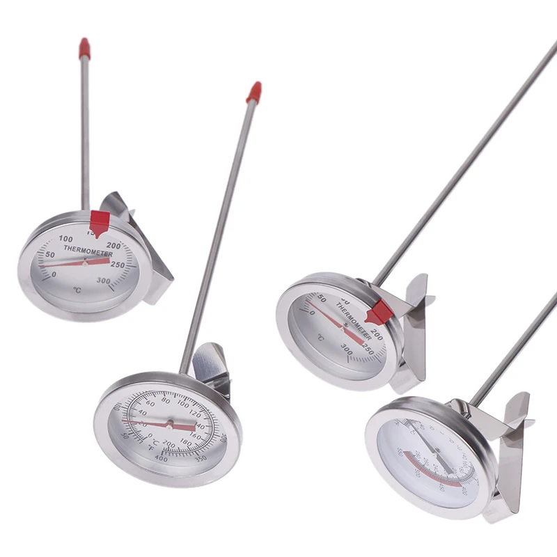 Medidor De Temperatura De Cozimento De Aço Inoxidável, Termômetro De Sonda, Leite, Café, Medidor De Carne, Ferramentas De Cozinha, 1Pc