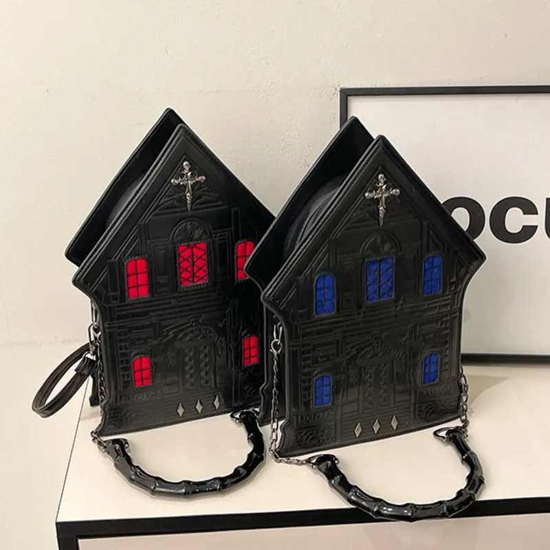 Готические сумки с перекрестными заклепками для женщин, 3D индивидуальный дизайн, сумка через плечо Y2K, сумка через плечо из искусственной кожи, праздничный кошелек, подарок для девочек