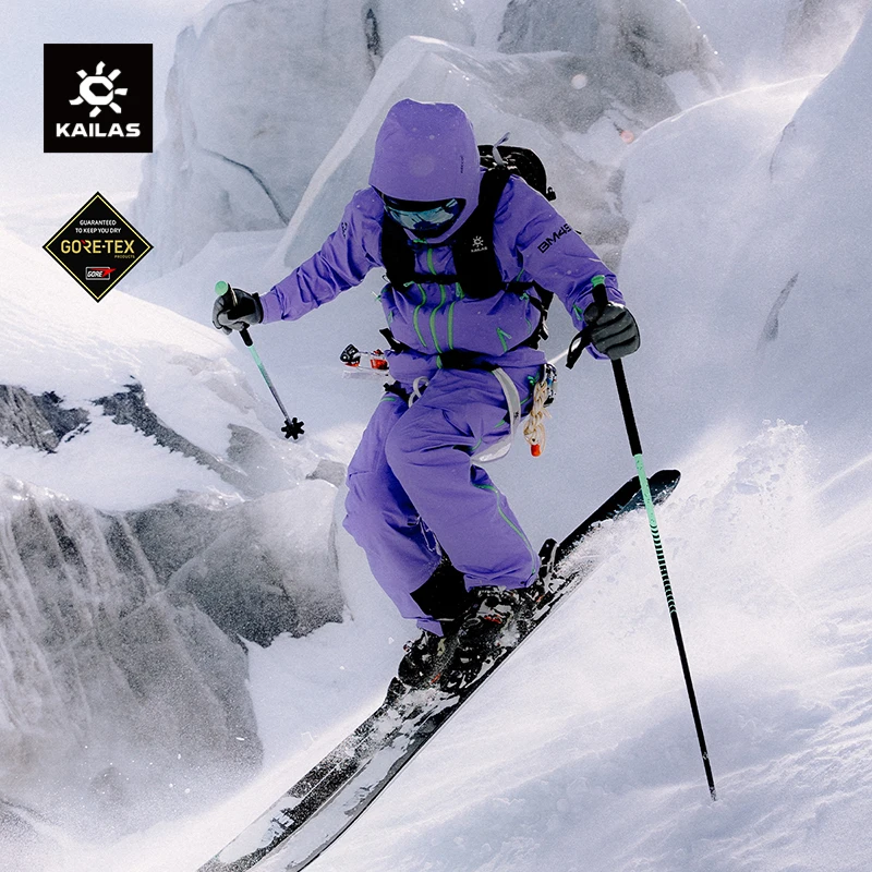 KAILAS New BM45 Gore-tex 75D 3L Waterproof And Windproof Hooded Outdoor Professional HardShell Alpine Ski Jackets KG2531155