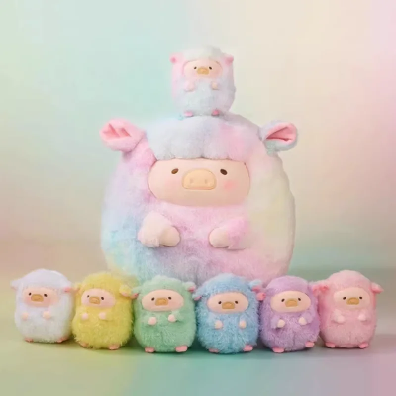 

LULU Rainbow Sheep Plush Series Blind Box Toys Kawaii Anime Action Figure Caixa Caja Surprise Mystery Box Dolls Girls Gift