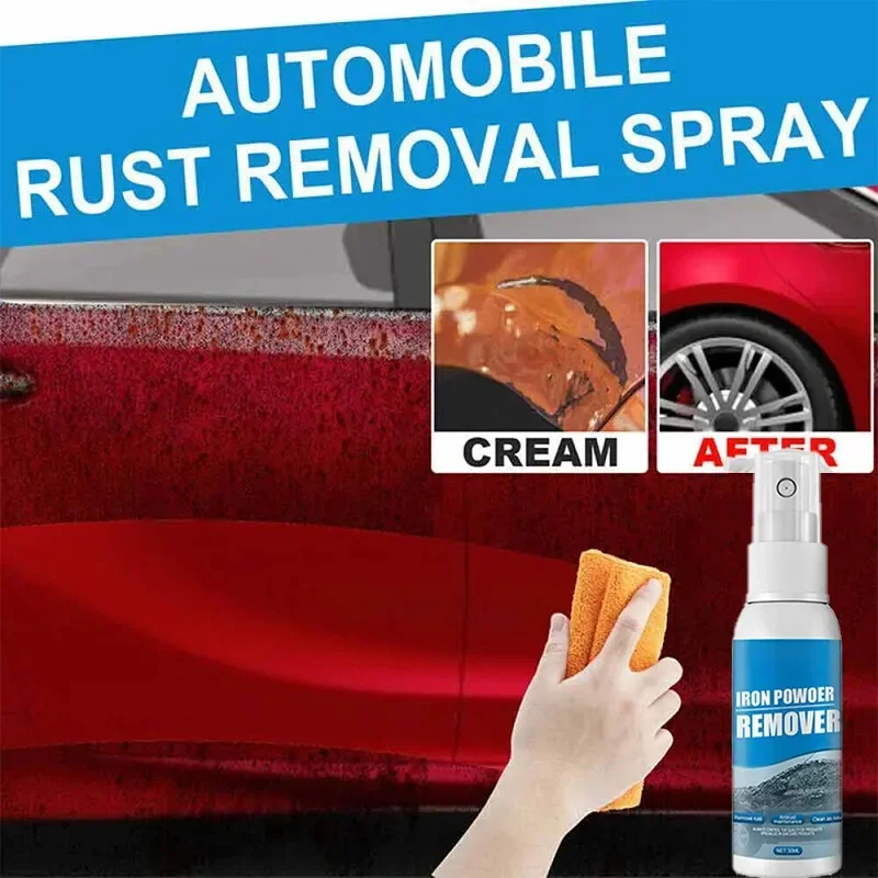 Spray de eliminación de óxido para coche, eliminador de óxido antioxidante, suministros para coche, agente de descontaminación, desoxidación, limpieza de coche