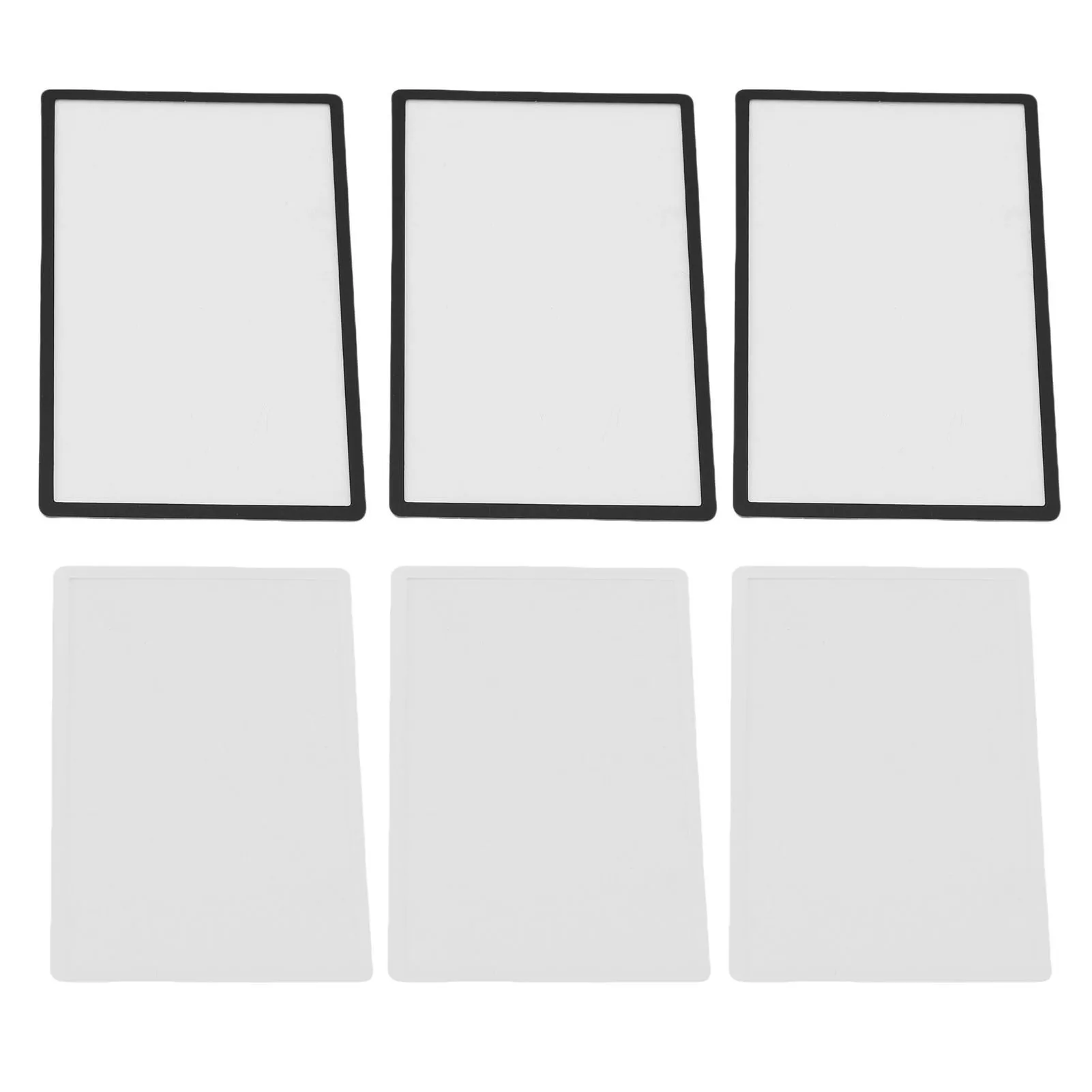 3Pcs Upper Top Screen Lens Replacement Plastic Cover Practical Console Upper Screen Lens Cover Non Break for 2DS LCD Screen