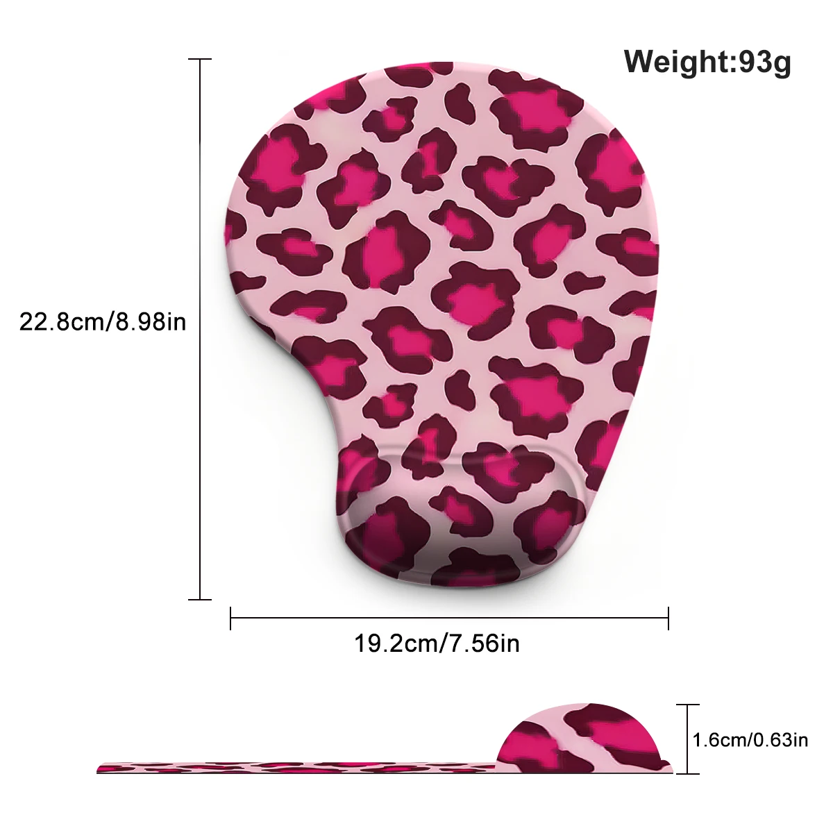 Pink Spots Abstract Design Mouse Pad Wrist Ergonomic Soft Anti-Slip Wrist Rest Support Mat Computer Mouse Pad for Office  PC