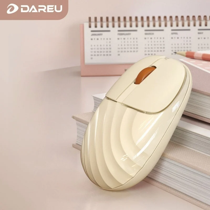 Water Ripple Wireless Bluetooth 2.4g Mouse 1200dpi Type-C Interface Silent Female Rechargeable Desktop Laptop Optical Mouse