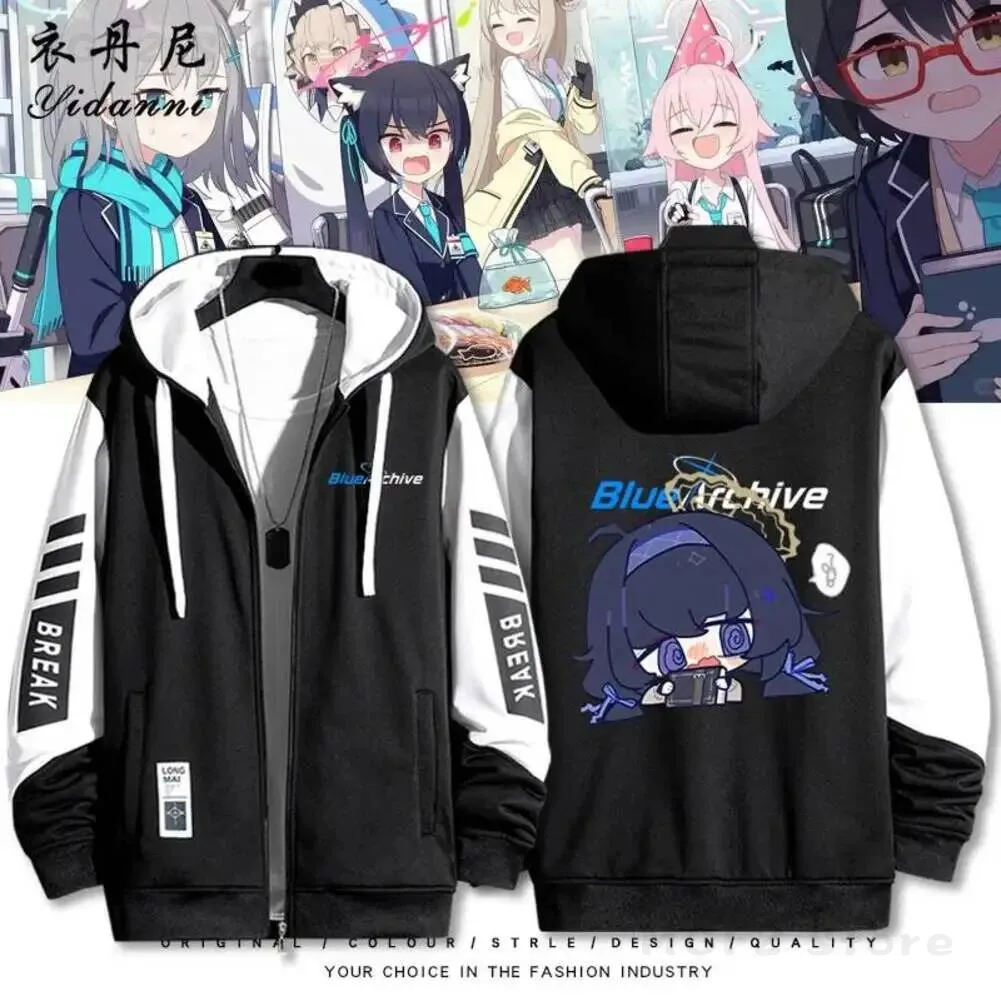 

New 2026 Azure Lane Costum Long Sleeve Print Jacket Zipper Hoodie Women Men FashionHooded Costumes Couple Anime Gift