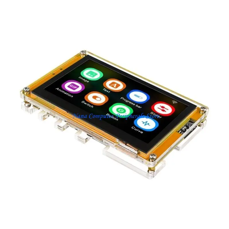 

F68C Акриловый чехол для макетной платы 4,3-дюймовый LVGL IPS-экран с цветным дисплеем, комплект защитного корпуса