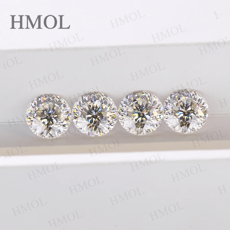 

Pass Diamonds Tester 2025 Round Shape White color Hundred Sided Cut VVS1 Loose Moissanite Stone Wholesale Gems For Women Jewelry