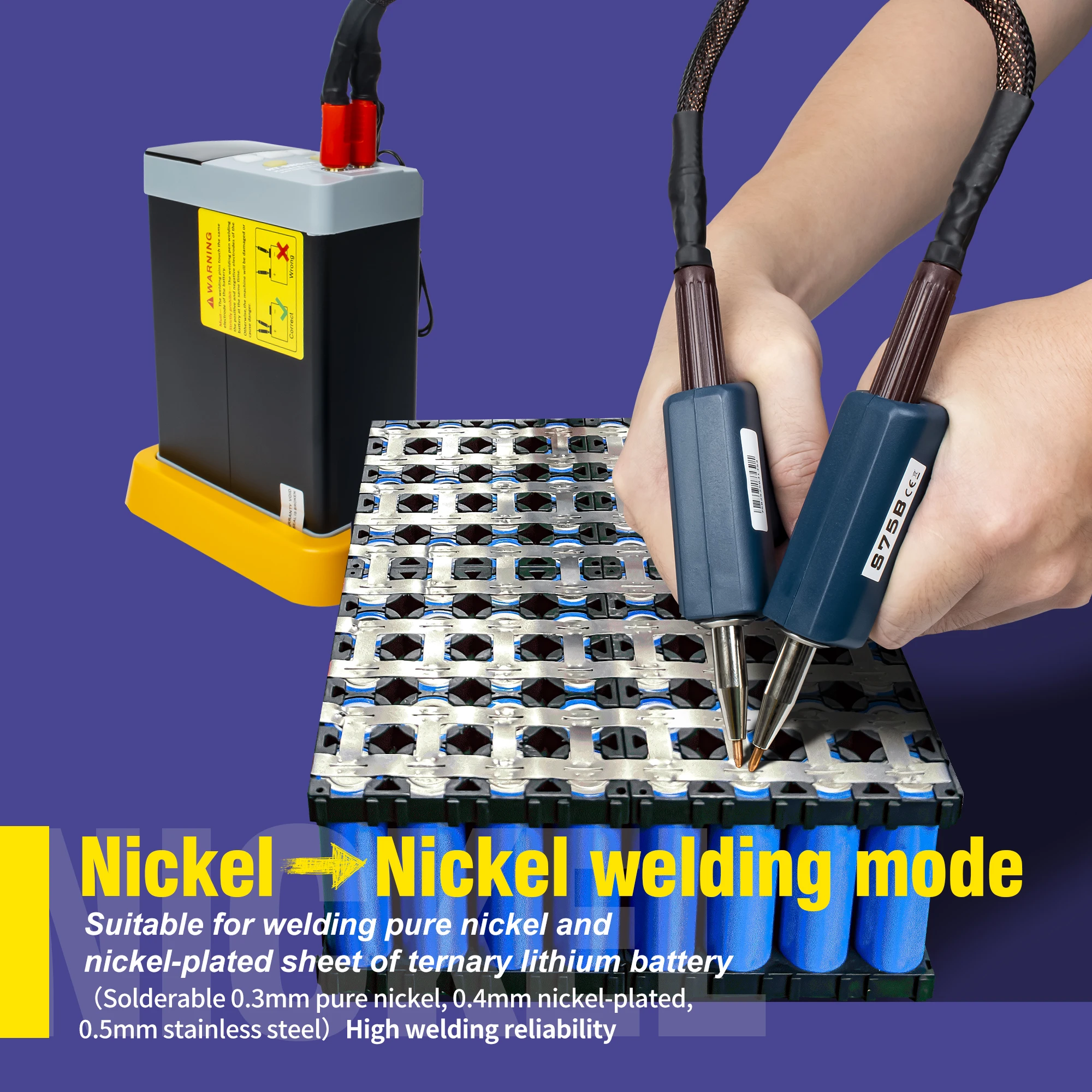 Heltec HT-SW01H 21KW Peak 3500A Peak Spot Welder Portable Battery Welding Machine for 18650 Lithium Battery Packs