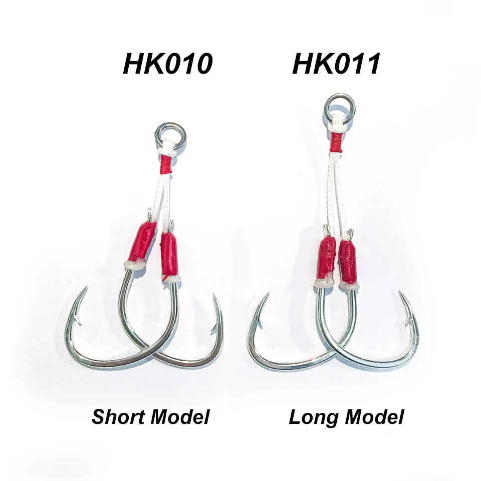 OBSESSION 10pairs 1/0 2/0 3/0 4/0 Resin Thread Strength Slow Jigging Barbed Assist Hook Pike Sea Fishing Hook Pesca Accessories